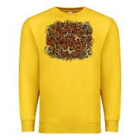 Lemon leopard leather turquoise background Premium Sweatshirt - RanaPortraitStore