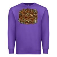 Purple leopard leather turquoise background Premium Sweatshirt - RanaPortraitStore