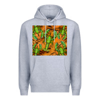 Heather Grey lobster tumbler Premium Hoodie - BarkalooDesign