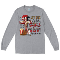 Heather Grey let the field be joyful and all that is in it Long Sleeve Tee - Artiststas