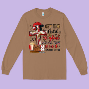Let The Field Be Joyful And All That Is In It Long Sleeve Tee Designed By Artiststas
