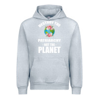 Heather Grey Destroy the patriarchy not the planet Urban Hoodie - Bettercallsaul