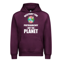 Mauve Wine Destroy the patriarchy not the planet Urban Hoodie - Bettercallsaul