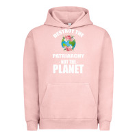 Pigment Salmon Destroy the patriarchy not the planet Urban Hoodie - Bettercallsaul