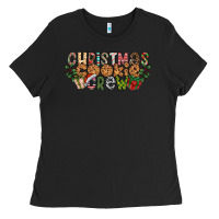 Black christmas cookie crew Ladies Tee - CowhideDigitalArt