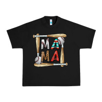 Black baseball mama Urban Heavy Tee - CowhideDigitalArt