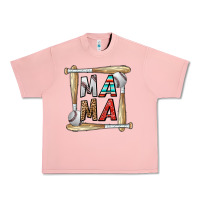 Salmon baseball mama Urban Heavy Tee - CowhideDigitalArt