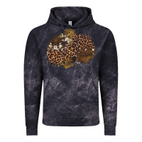Cloud Black leopard cowhide glitter patches Vintage Hoodie - Artiststas