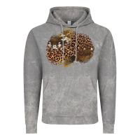 Cloud Rock leopard cowhide glitter patches Vintage Hoodie - Artiststas