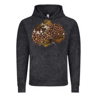Vintage Black leopard cowhide glitter patches Vintage Hoodie - Artiststas