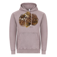 Vintage Zinc leopard cowhide glitter patches Vintage Hoodie - Artiststas