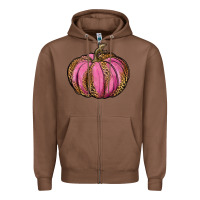 Chestnut leopard cancer pumpkin Zipper Hoodie - RanaPortraitStore