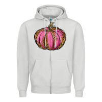 Dove Grey leopard cancer pumpkin Zipper Hoodie - RanaPortraitStore