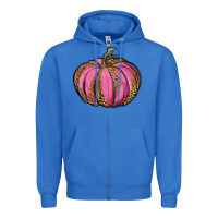True Royal leopard cancer pumpkin Zipper Hoodie - RanaPortraitStore