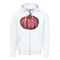 White leopard cancer pumpkin Zipper Hoodie - RanaPortraitStore