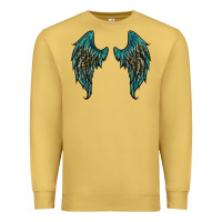 Antique Gold turquoise leopard wings Premium Sweatshirt - RanaPortraitStore