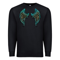 Black turquoise leopard wings Premium Sweatshirt - RanaPortraitStore