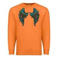 Carrot turquoise leopard wings Premium Sweatshirt - RanaPortraitStore