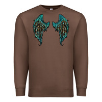 Chestnut turquoise leopard wings Premium Sweatshirt - RanaPortraitStore