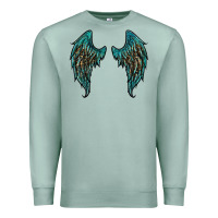 Seafoam turquoise leopard wings Premium Sweatshirt - RanaPortraitStore