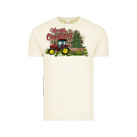 Vintage Arctic merry Christmas tractor tree Vintage Tee - CowhideDigitalArt