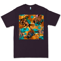 Plum cowboy rodeo seamless pattern Premium Tee - BundleAndBundleShop
