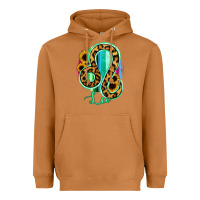 Meerkat Leo Zodiac Sign Sunflower Leopard Serape Heavyweight Hoodie - RanaPortraitStore