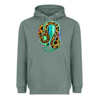 Leo Zodiac Sign Sunflower Leopard Serape Heavyweight Hoodie | Teevron