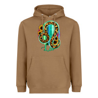 Toasted Coconut Leo Zodiac Sign Sunflower Leopard Serape Heavyweight Hoodie - RanaPortraitStore