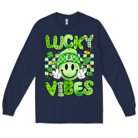 Navy lucky vibes Long Sleeve Tee - Artiststas