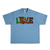 Pebble Blue Christmas boots love Urban Heavy Tee - RanaPortraitStore