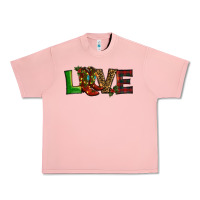 Salmon Christmas boots love Urban Heavy Tee - RanaPortraitStore