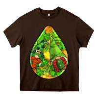 Chocolate Brown st.patrick's teardrop earrings Heavy Core Tee - FaDigitalArtStudio