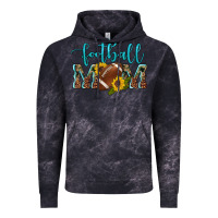 Cloud Black western leopard camouflage sunflowers  glitter mom football Vintage Hoodie - Artiststas
