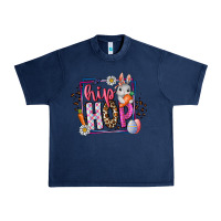 Navy hip hop Urban Heavy Tee - CowhideDigitalArt