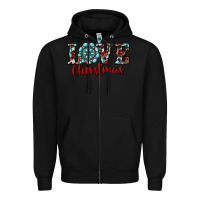 Black christmas gemstone love Zipper Hoodie - RanaPortraitStore
