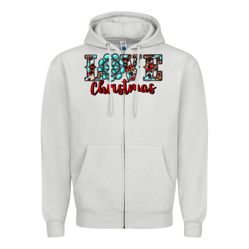 Christmas Gemstone Love Zipper Hoodie by RanaPortraitStore | Teevron