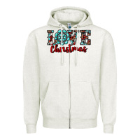 Oatmeal Heather christmas gemstone love Zipper Hoodie - RanaPortraitStore