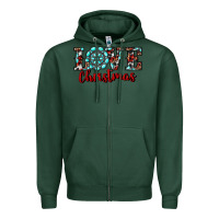Sports Green christmas gemstone love Zipper Hoodie - RanaPortraitStore
