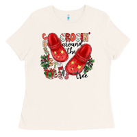 Bone christmas crocin around the tree Ladies Tee - CowhideDigitalArt