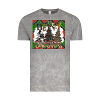 Cloud Rock merry Christmas Vintage Tee - CowhideDigitalArt