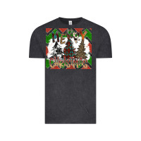Vintage Black merry Christmas Vintage Tee - CowhideDigitalArt