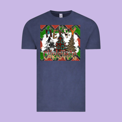 Merry Christmas Vintage Tee Designed By Cowhidedigitalart