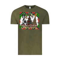 Vintage Olive merry Christmas Vintage Tee - CowhideDigitalArt