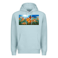Blue Mist clown fish  license plate Premium Hoodie - BarkalooDesign