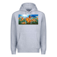 Heather Grey clown fish  license plate Premium Hoodie - BarkalooDesign
