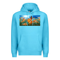 Ocean Blue clown fish  license plate Premium Hoodie - BarkalooDesign