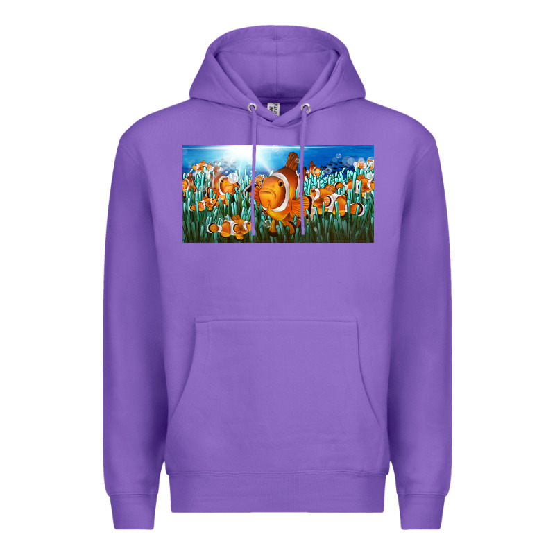 Clown Fish  License Plate Premium Hoodie by BarkalooDesign | Teevron