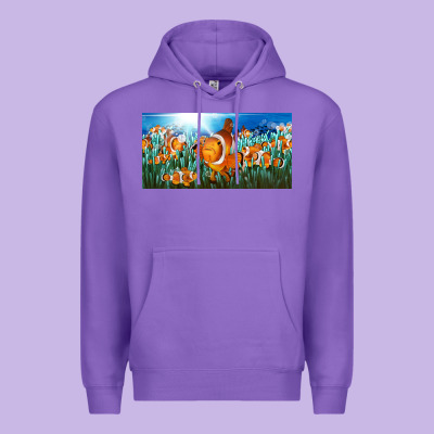 Clown Fish  License Plate Premium Hoodie Designed By Barkaloodesign