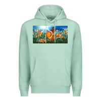 Seafoam clown fish  license plate Premium Hoodie - BarkalooDesign
